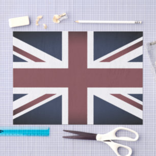 Papier de soie drapeau Royaume-Uni vintage
