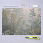 Papier de soie Élégance Forêt Brumeuse (Artisanat)