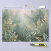 Papier de soie Élégance Forêt Brumeuse (Artisanat)