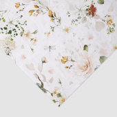 Papier de soie élégant aquarelle jardin de fleurs  (Détail)