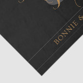 Papier de soie élégant pour mariage M. & Mme Forev (Détail)