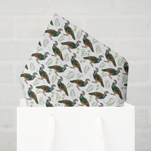 Papier de soie en forme de caille (Sac cadeau)