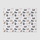 Papier de soie en forme de chat, découpage de chat (Recto)