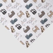 Papier de soie en forme de chat, découpage de chat (Détail)