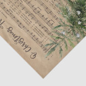 Papier de soie en forme de partitions de O Christm (Détail)