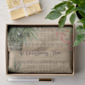 Papier de soie en forme de partitions de O Christm (Cadeau)