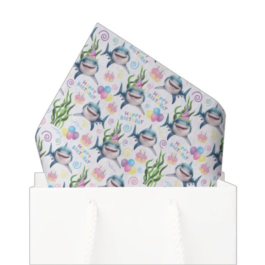 Papier de soie en forme de requin