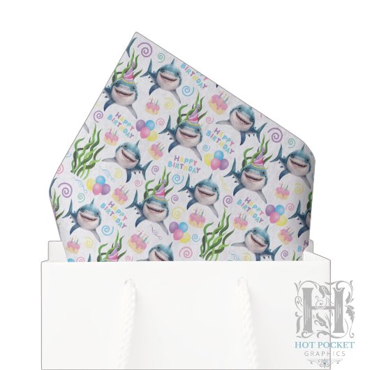 Papier de soie en forme de requin