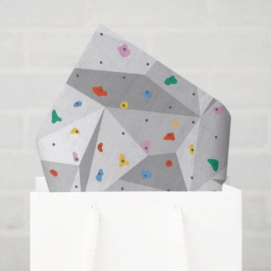 Papier de soie Escalade de rochers, Mur de roche e (Sac cadeau)