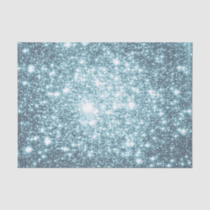 Papier de soie étoiles sarcelle
