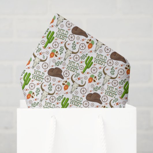 Papier de soie Far West (Sac cadeau)