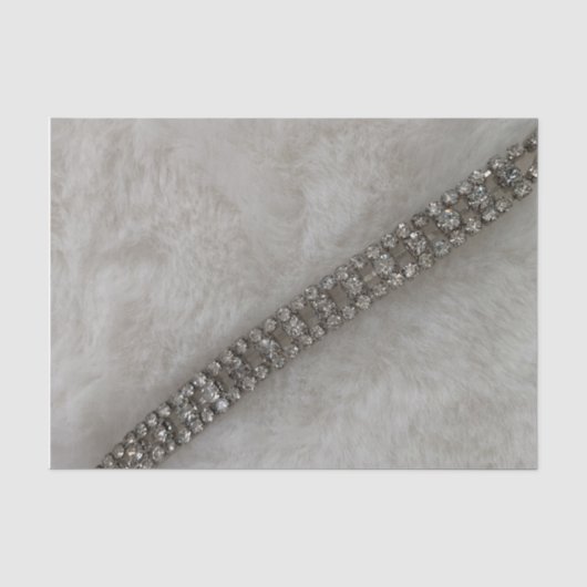 Papier de soie Faux Fourrure et Diamants (Recto)