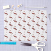 Papier de soie Flamant Rose Vintage #2 (Artisanat)