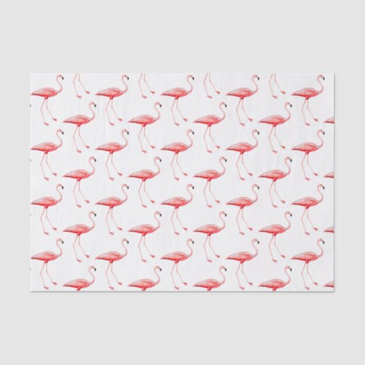 Papier de soie Flamant Rose Vintage #3 (Recto)