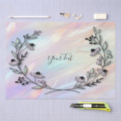 Papier de soie fleur minimal (Artisanat)