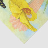 Papier de soie Fleurs de Pitcher peintes (Détail)