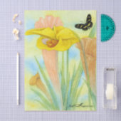 Papier de soie Fleurs de Pitcher peintes (Artisanat)
