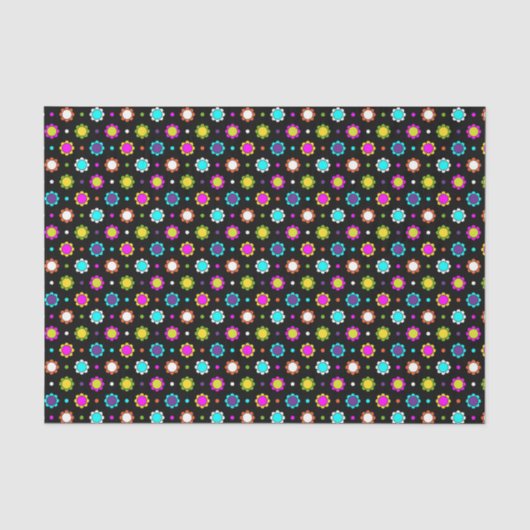 Papier de soie Fleurs Rétro (Recto)