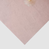 Papier de soie fleurs rose blush (Détail)