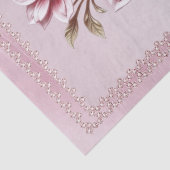 Papier de soie fleurs roses modernes (Détail)