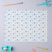 Papier de soie flocon de neige bleu (Artisanat)