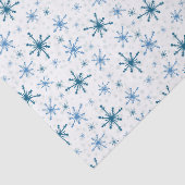 Papier de soie flocon de neige bleu (Détail)