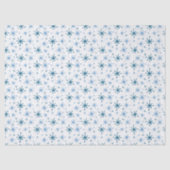 Papier de soie flocon de neige bleu (Recto)