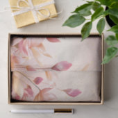 Papier de soie floral à feuilles dorées roses (Cadeau)