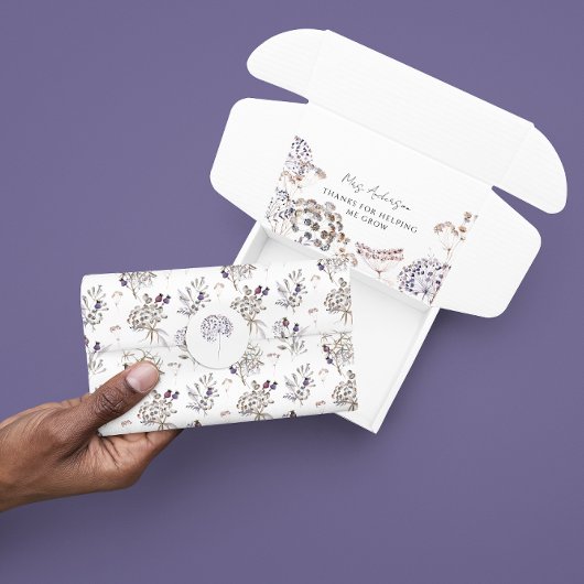 Papier de soie floral bohème 