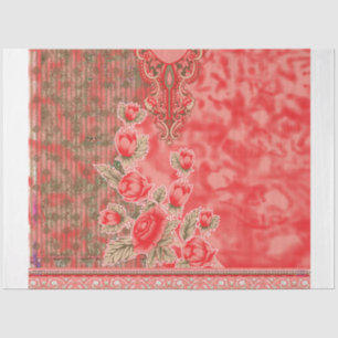 Papier de soie floral Emballage cadeau de luxe