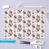 Papier de soie floral et botanique  (Artisanat)