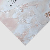 Papier de soie floral et perle orné rose (Détail)