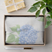 Papier de soie floral Hydrangea Luxe | Bleu élégan (Cadeau)
