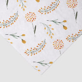 Papier de soie floral orange (Détail)