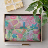 Papier de soie floral pastel ensoleillé (Cadeau)