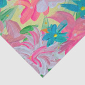 Papier de soie floral pastel ensoleillé (Détail)