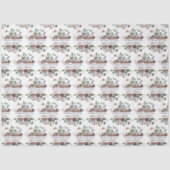 Papier de soie floral pour mariage  (Recto)