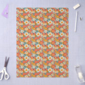 Papier de soie floral rétro Daisy (Artisanat)