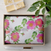 Papier de soie floral rose sauvage (Cadeau)