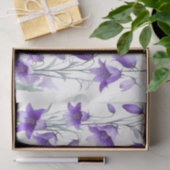 Papier de soie floral violet (Cadeau)