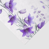 Papier de soie floral violet (Détail)