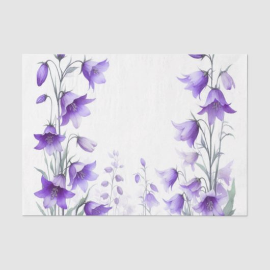 Papier de soie floral violet (Recto)