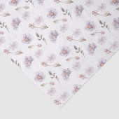 Papier de soie floral violet (Détail)