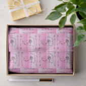Papier de soie Flowing Beauty Rose (Cadeau)
