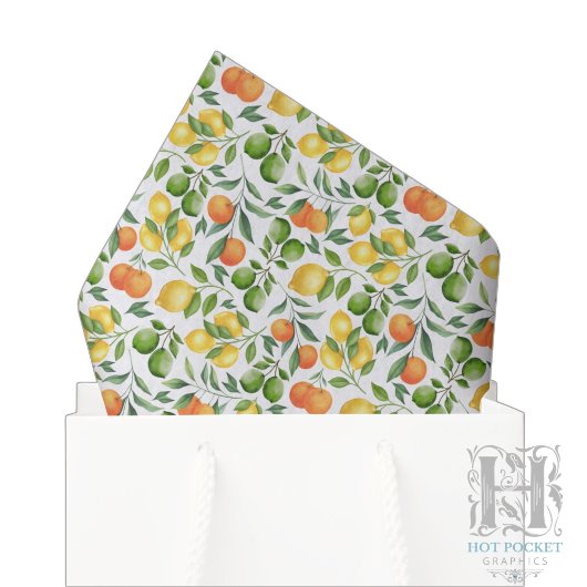Papier de soie Fruits Citriques