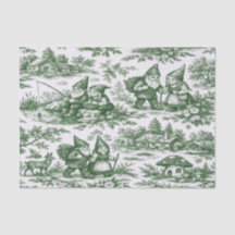 Papier de soie Gnome Toile de Jouy