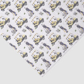 Papier de soie golf, découpage golfeur (Détail)