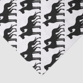 Papier de soie Grands Danois noirs (Détail)