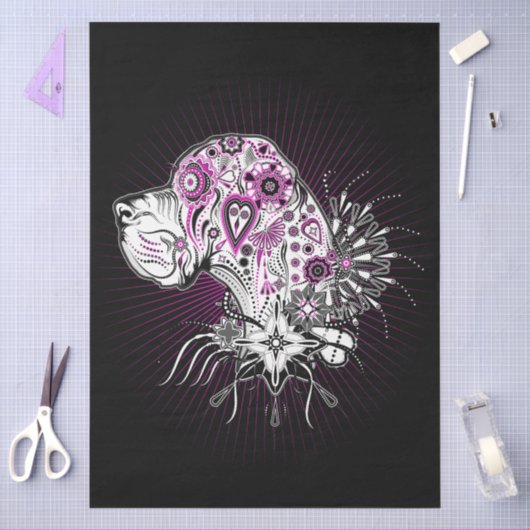 Papier de soie Great Danes de la Saint-Valentin (Artisanat)