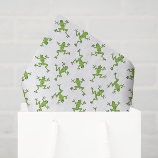 Papier de soie grenouille, découpage d'animaux d'é (Sac cadeau)